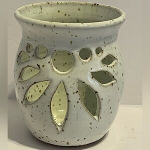 Firebrand Pottery - Speckled Stoneware Cutout Luminary